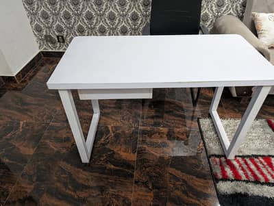 Study/console/gaming table with a drawer