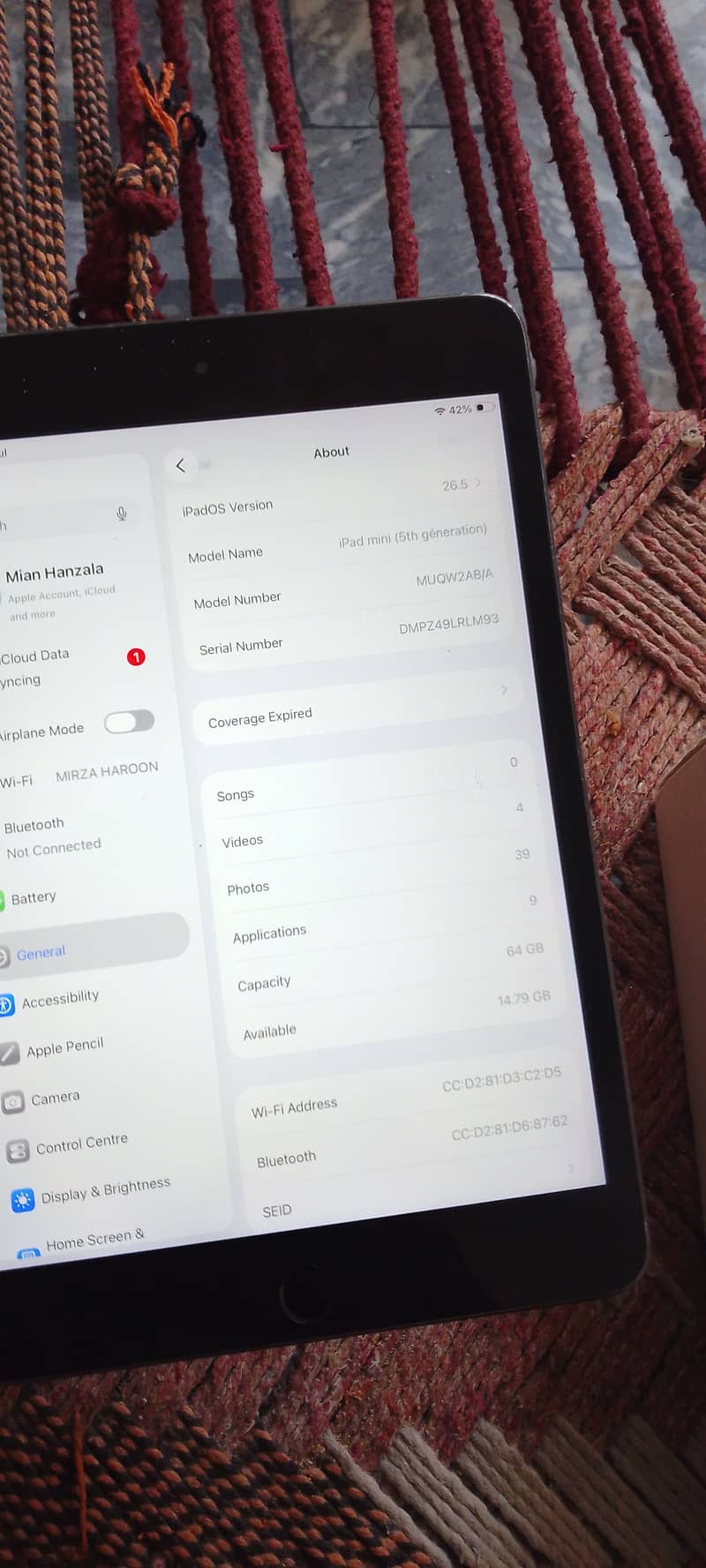 IPad mini 5 7