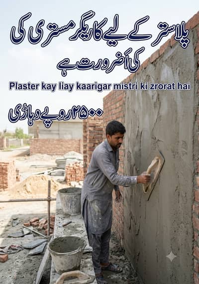 Mistri/mason for plaster