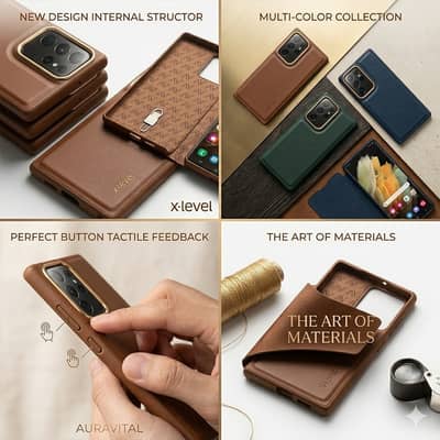 X-Level Premium Leather Phone Case – Full Wrap Protection, Slim Grip