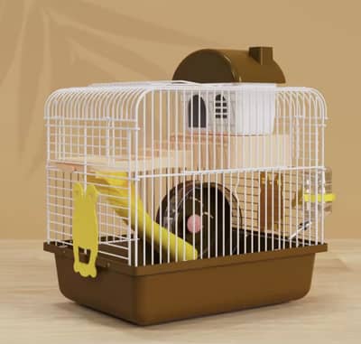 hamster cage and accessories