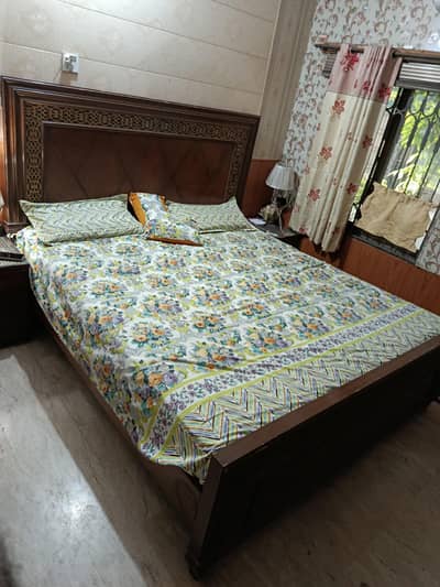 King Size Double Bed Wooden New Style Only Bed