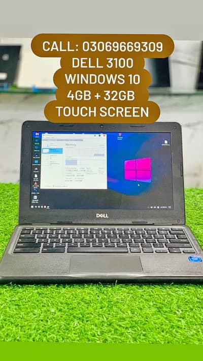 Dell 3100 Touch Screen Windows 10 Installed 4GB Ram 5HRS Backup