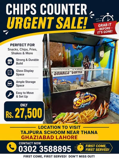 Urgent Sale Fries Counter