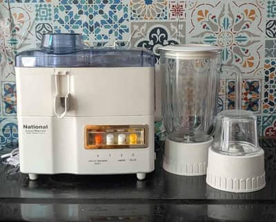 National multi function 3 in 1 juicer, blender & grinder set