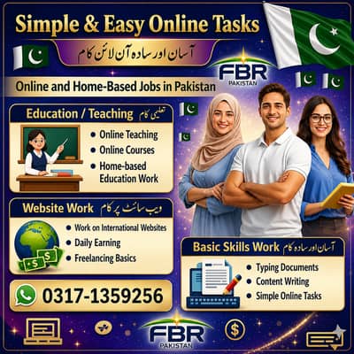 Job for male and female / Assignment Job / Data Entry Job / Typing job