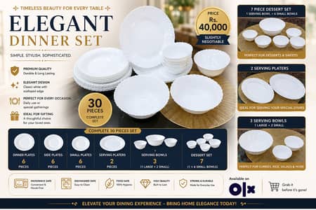 Elegant Dinner Set 30 Pieces