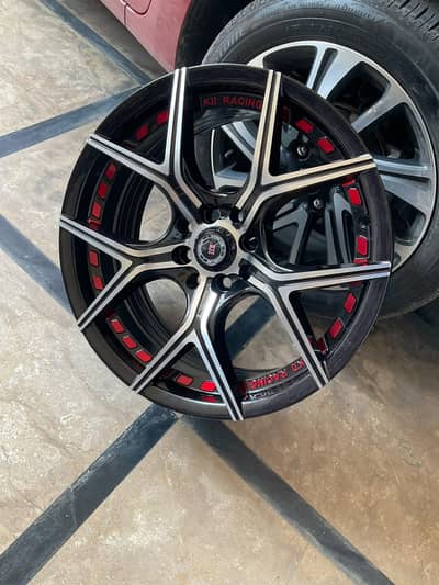 17" Imported KII Racing Alloy Rims – Set of 4 – Excellent Condition