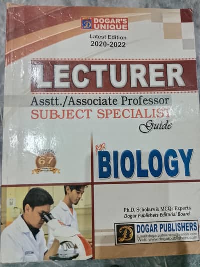 lecturer biology, Lecturer Chemistry, GAT book, All css related Books