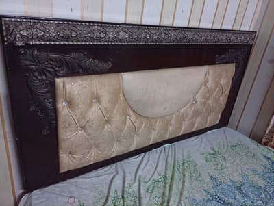 King Size Bed Set with Hard Mattress