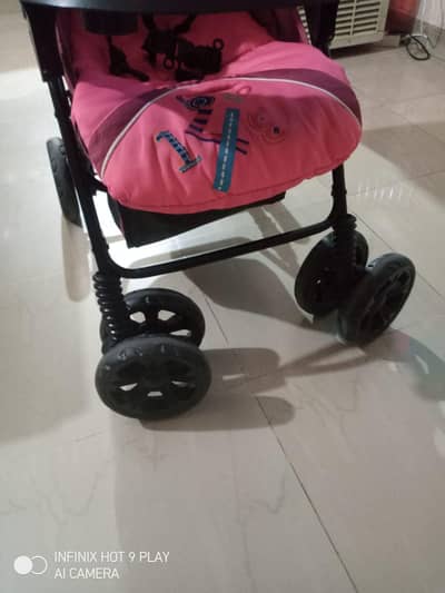 Juniors brand Pram and 3 in 1 baby walker