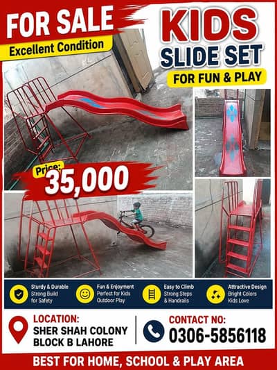 Kids Slide For Sale | Heavy Duty Iron Frame Playground Slide | Home,