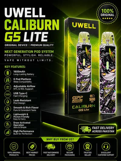 G3 lite | G5 lite | G5 lite se | G4 lite | Koko Caliburn | Uwell | Pod