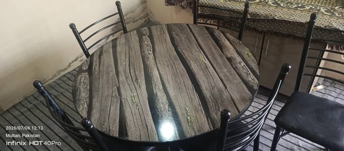 Dining table set for 4