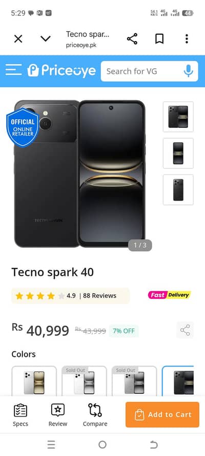 tecno spark 40