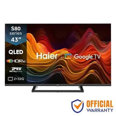 Haier 43 Inch LED S80 QLD – 4K Smart TV