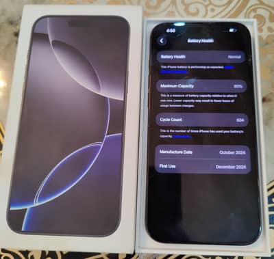 Iphone 16 pro max with sim time Factory unlocked 256gb waterpack