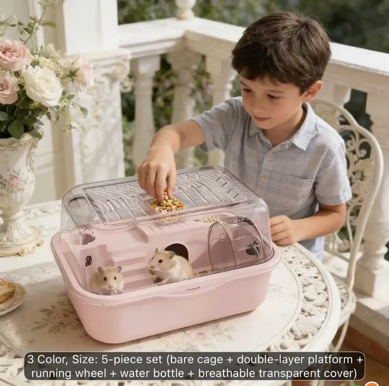 hamster cage and accessories — photo 4