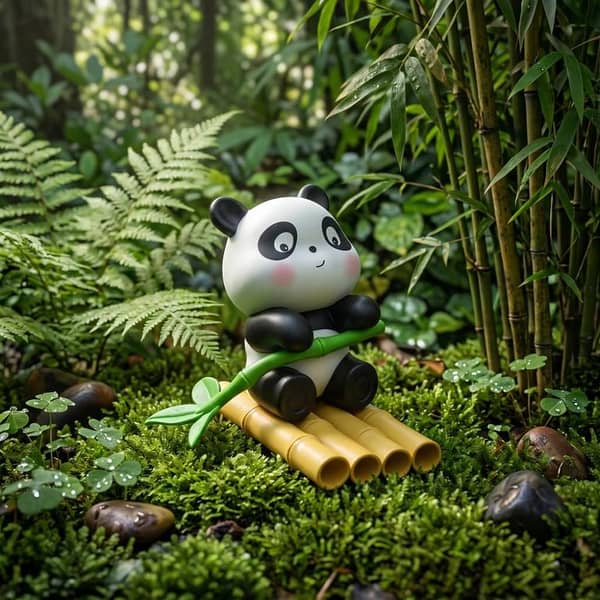 1 Pc Universal Panda Resin Character Decoration Accessories For Car
