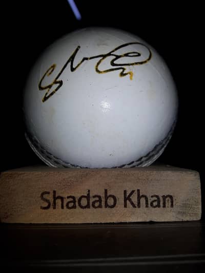 SHAHDAB KHAN SIGNATURE BALL FROM PEPSI