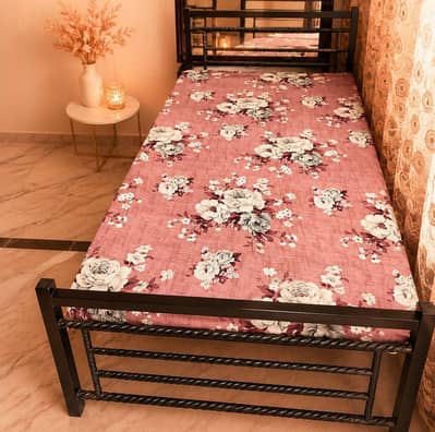 single iron bed 2 strong and neat condition