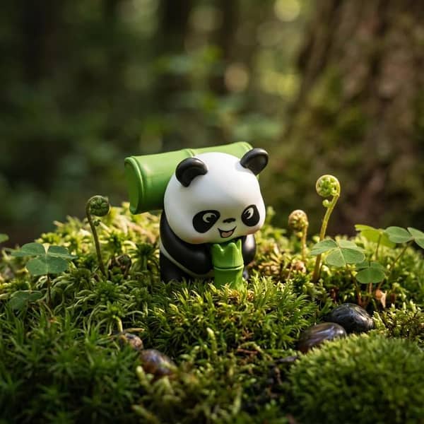 1 Pc Universal Panda Resin Character Decoration Accessories For Car