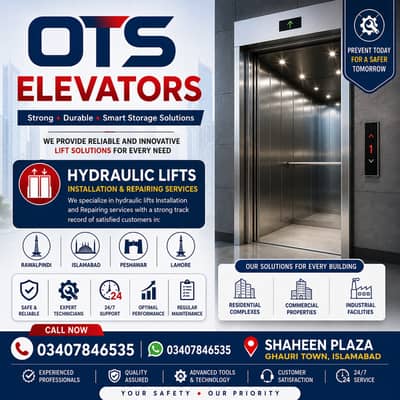 Hydraulic Lift Installation / Elevator Repair Services in Lahore