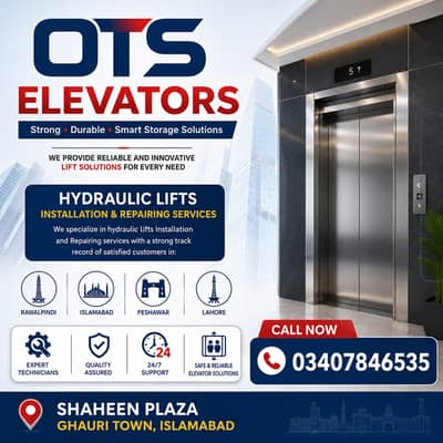Lift Installation Services in Rawalpindi  / Elevator Repair services