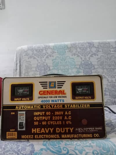 4000 Voltage Heavy duty Automatic Stablizer is Forsale In Excellent c