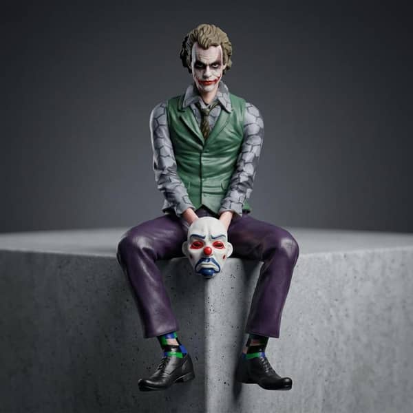 Universal Joker Cool Resin Statue Car Interior Decoration Accessories 1 Pc (Medium)