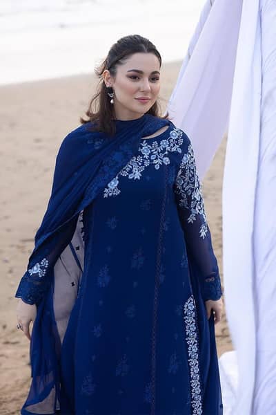 3 Piece Lawn Suit for Women | Printed & Embroidered | Ladies Unstitch