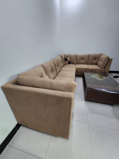 7 seater L shaped Sofa set, Customize of your choice color