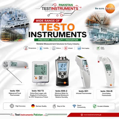 Testo Measuring Instruments in Pakistan | Genuine Testo Meters