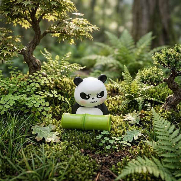 1 Pc Universal Panda Resin Character Decoration Accessories For Car