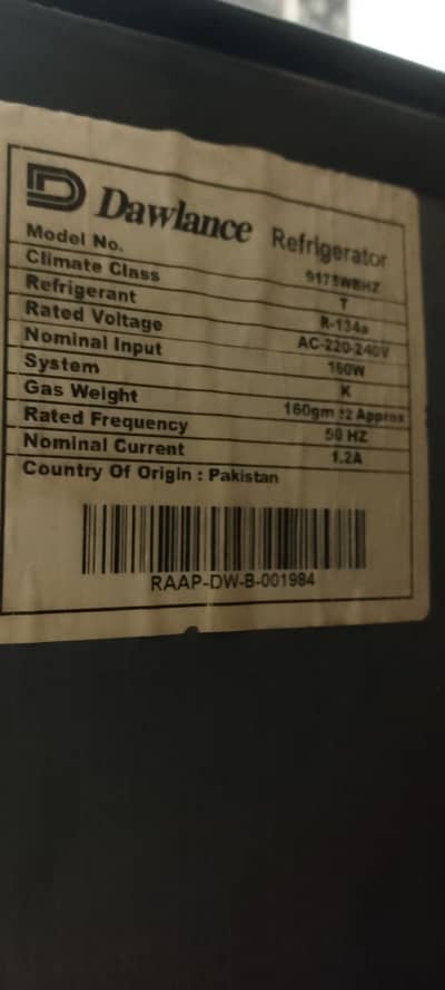 Dawlance medium size fridge