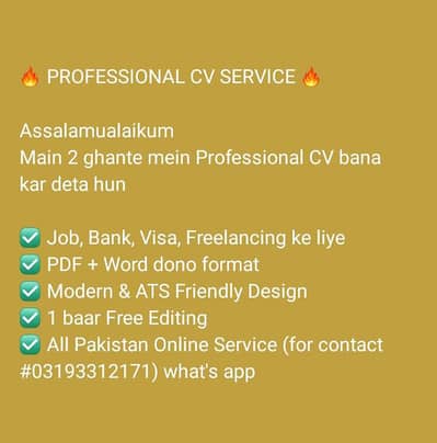 professional cv maker