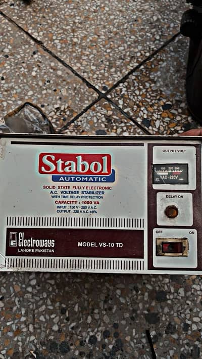 Stabol Automatic A. C Voltage Stabilizer