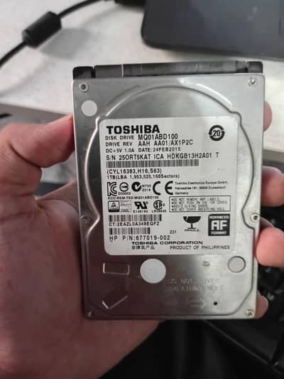 TOSHIBA MQ01 ABD100 1 TB LAPTOP SSD/HDD