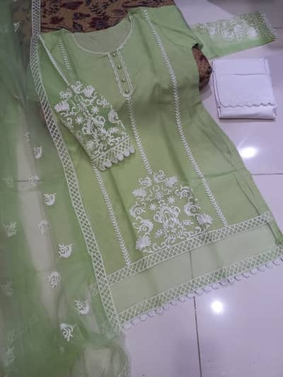  Coconut Collection - 3PC Embroidered Suit Elevate your style with o