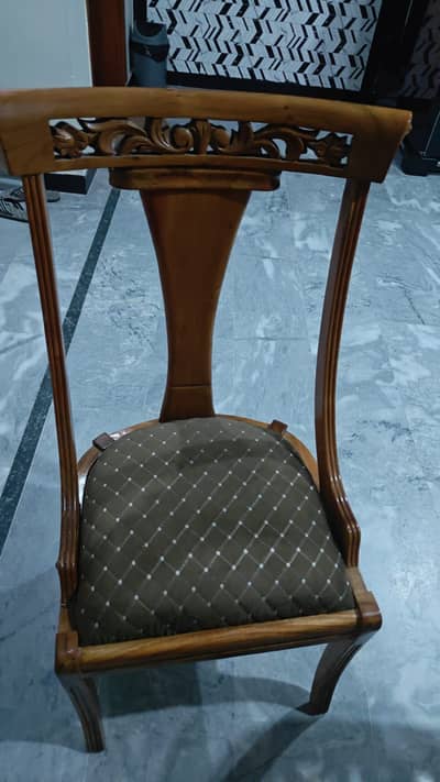 Dining table with chairs solid wooden