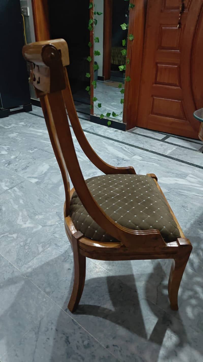 Dining table with chairs solid wooden 1