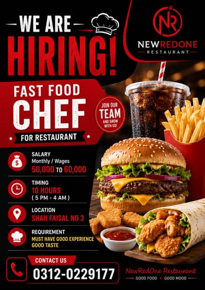 Fast Food Chef Job | Chef Required | Urgent Hiring | Male Job | Job