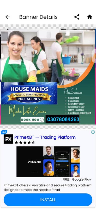 house maid + kitchen helper
