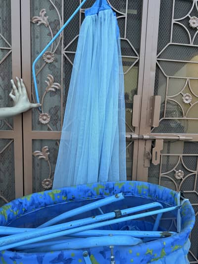 Baby Cradle / Baby Jhoola with Mosquito Net – Good Condition