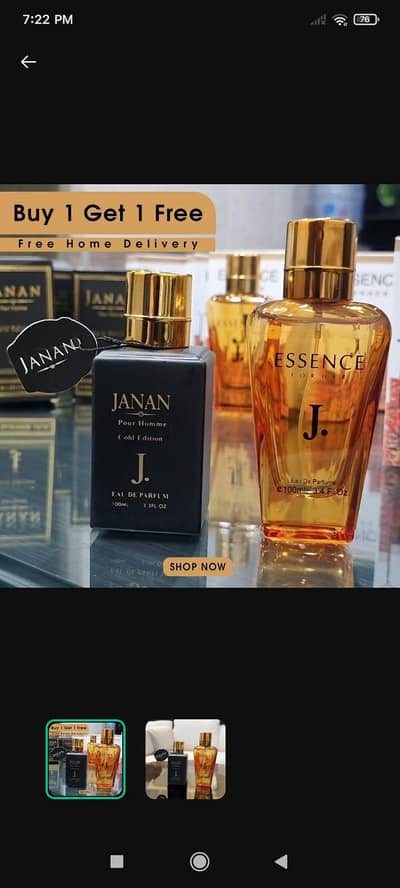 Men Citrus Fragrance Bottle Black Gold Buy 1 Get 1 Free