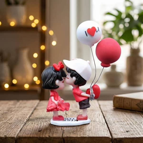 Universal Cute Romantic Kissing Couple Character Decoration Accessories For Car