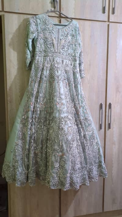  For Sale: Ice Blue Walima Bridal Maxi 