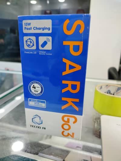 tecno spark go 3 4/64 new box pack non active