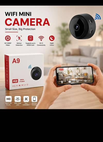 A9 Mini Wireless HD Camera 1080P WiFi Smart Security Night Vision 360°