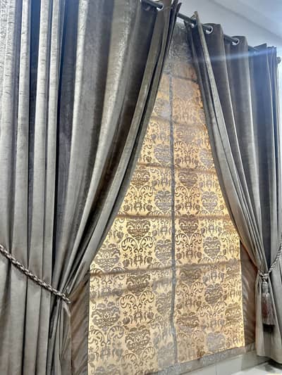 velvet curtains 2 layers pure fabric elegant style